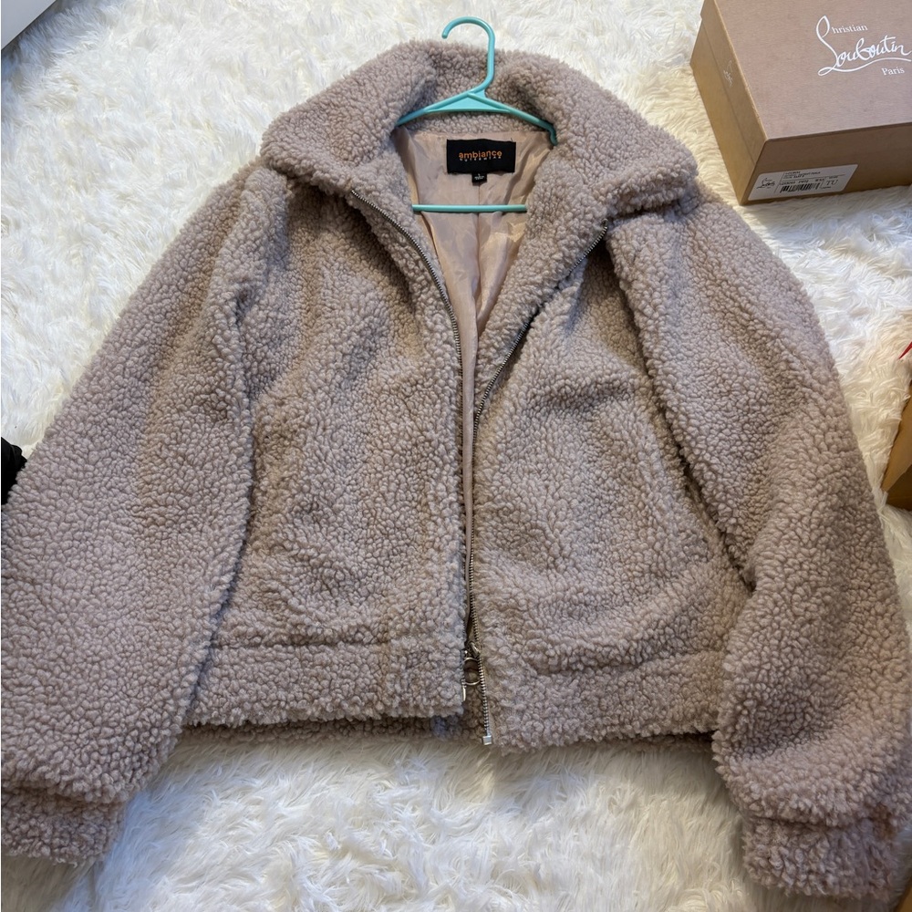 Cozy Beige Teddy Jacket